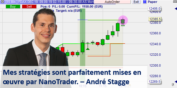 André Stagge, trader professionnel recommande la plateforme de trading NanoTrader.